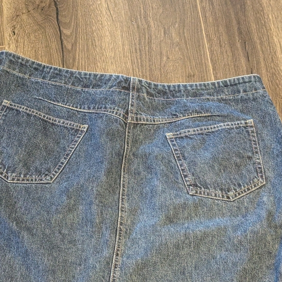 Cotton Ginny Denim Mini Skirt. Size 15. Vintage. - Picture 4 of 5
